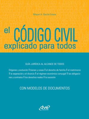 cover image of El Código civil explicado para todos